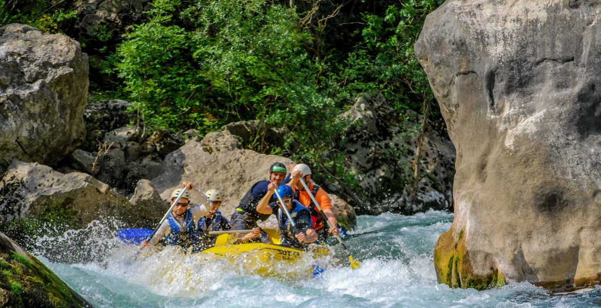 Rafting on the Cetina