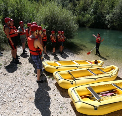 Rafting on the Cetina