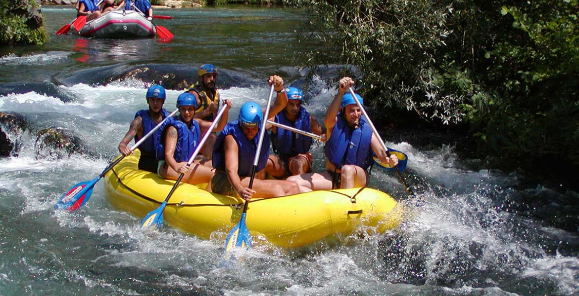 Rafting on the Cetina